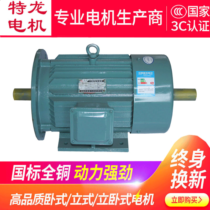 特配雙出軸電機(jī)1.1/2.2/3/4/5.5/7/11/15/18.5KW三相異步電動(dòng)機(jī)