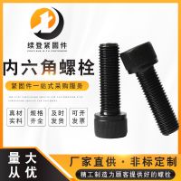 高強(qiáng)度內(nèi)六角螺栓 氧化發(fā)黑杯頭 全牙滾花圓柱頭螺絲現(xiàn)貨供應(yīng)