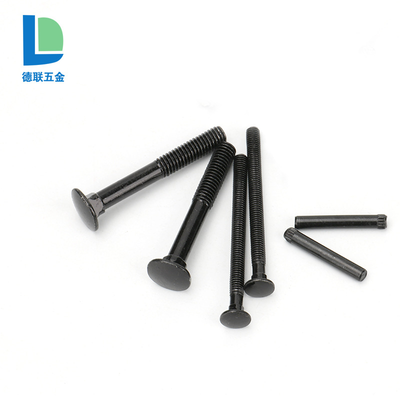 廠家供應(yīng)8.8級(jí)12.9級(jí)碳鋼圓頭方頸螺絲M6m8橋架貨架螺絲圓頭螺桿