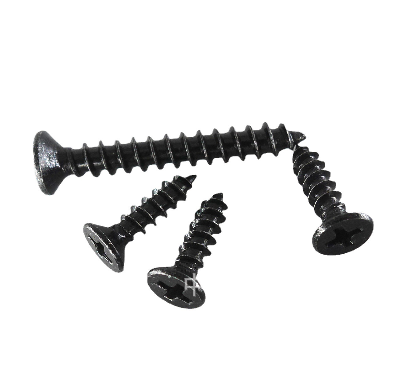 黑色304不銹鋼沉頭自攻螺絲M2M3M4M5M6 鍍黑鋅平頭十字槽自攻螺釘