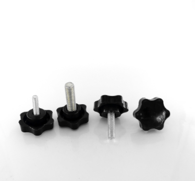 25#32#六角梅花膠頭螺絲星型手柄調(diào)節(jié)手扭塑料星形調(diào)節(jié)桿廠家直銷