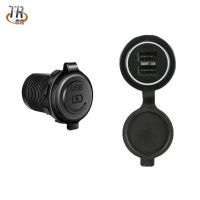 車載手機(jī)充電器雙USB雙口插改裝配件交通工具汽車摩托貨車通用