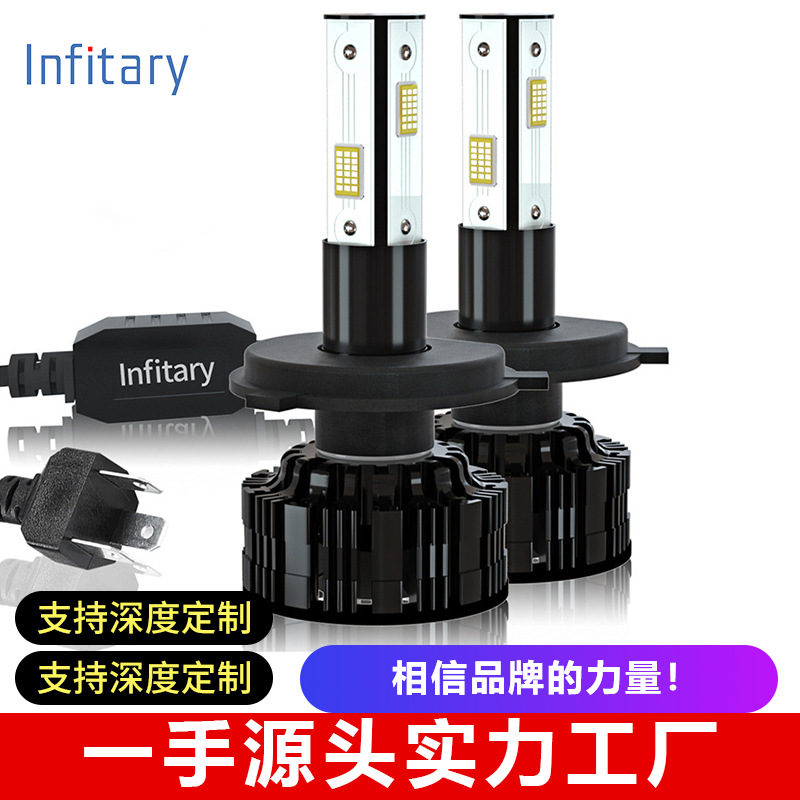 新款汽車led大燈四面發(fā)光H1H7H4大功率高亮度遠(yuǎn)近光汽車改裝車燈