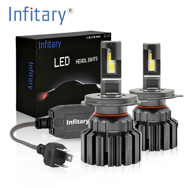 自帶解碼汽車led大燈H4 H7大功率超亮小車貨車通用改裝LED車燈