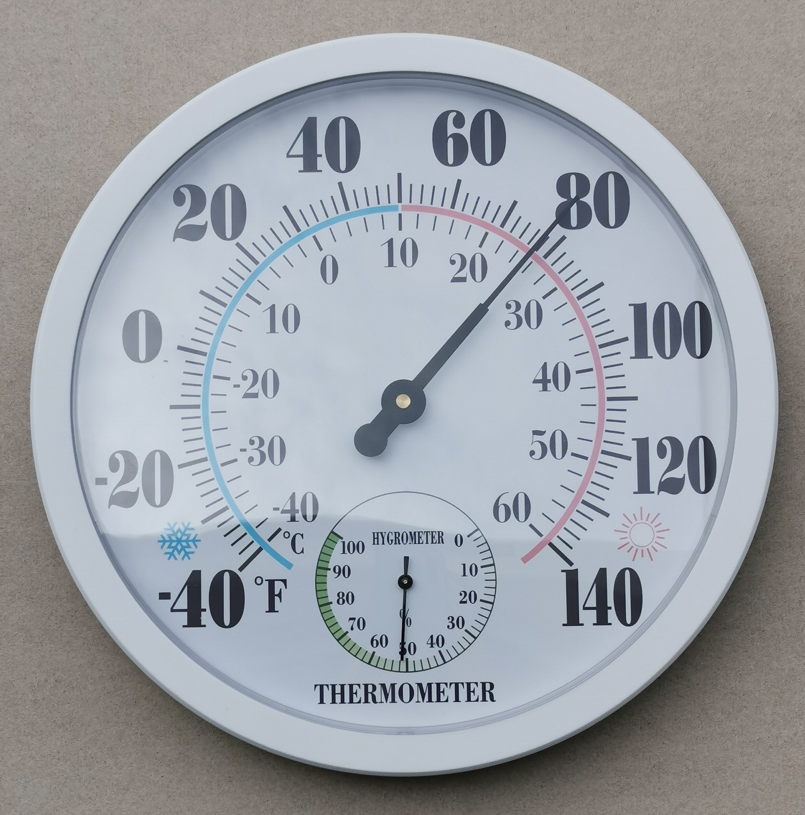 TH9250P-25CM溫濕度計(jì)（全塑料殼白殼）