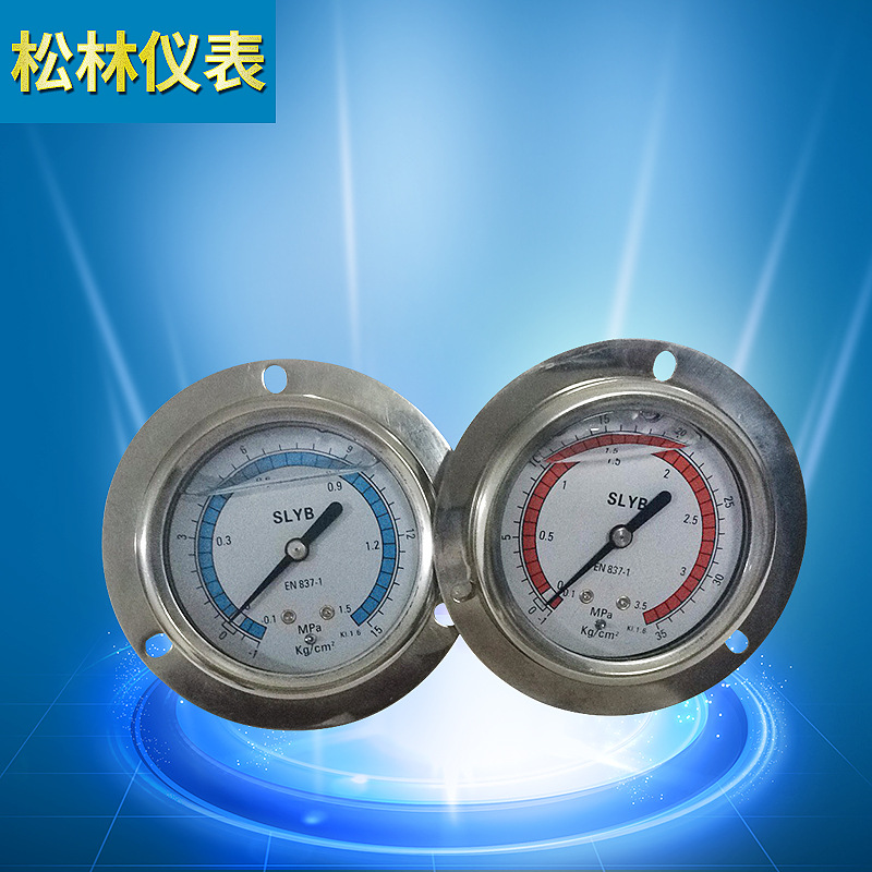 不銹鋼冷媒充油高低壓力表 汽車(chē)空調(diào)加氟冷媒表 防震徑向冷媒表組