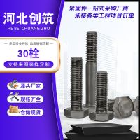 廠家直供外六角螺絲GB30鍍鋅螺栓 4.8級(jí) 本色六角頭螺桿加長(zhǎng)加大