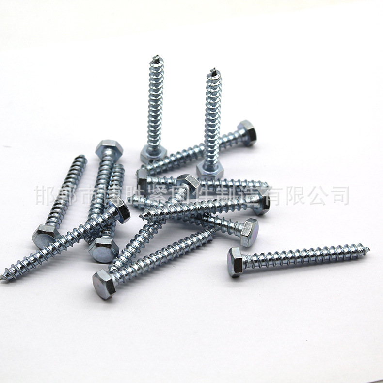 家具木螺絲 外六角頭木螺絲 鍍鋅加長(zhǎng)木螺釘 外六角自攻釘