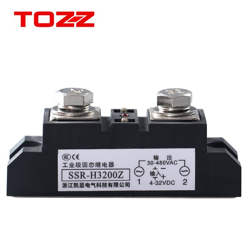 工業(yè)級(jí)固態(tài)繼電器 直流控制交流 電加熱溫控爐SSR 60A 80A 100A