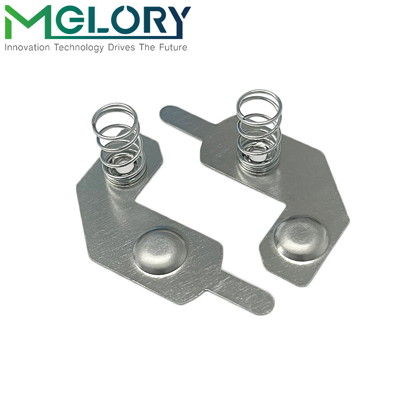 電池連接片五金沖壓 5號(hào)電池五金連接片正負(fù)極電池連接彈簧片批發(fā)