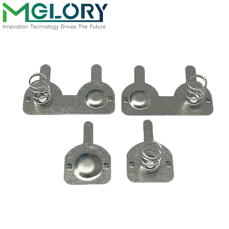 5號(hào)電池連接片 雙舌彈簧電池接觸片 非標(biāo)五金電池彈片連接插片