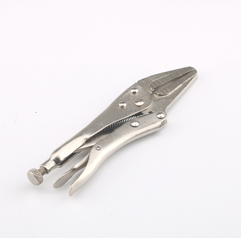 大力鉗尖嘴鉗快速夾平口帶齒錢夾持工具 6寸9寸魚嘴鉗省力工具鉗