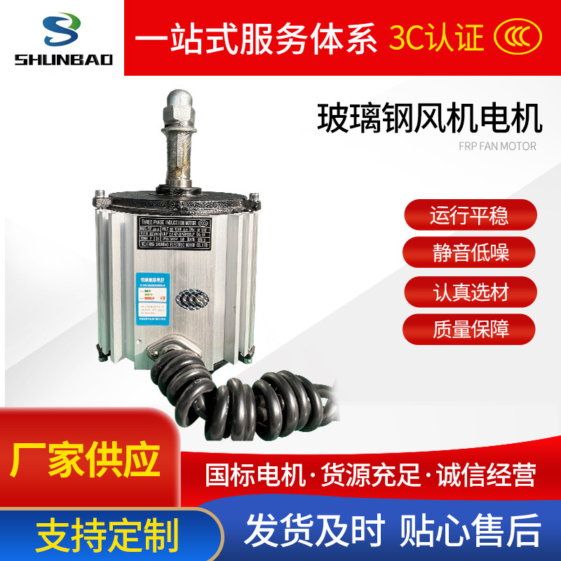 玻璃鋼風機電機 YSF71/90/100系列 4極8極10極 全銅可定制