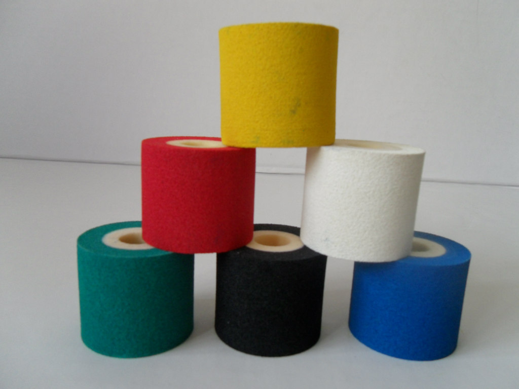 廠家生產(chǎn) 黃色墨輪 36mm*16m固體墨輪