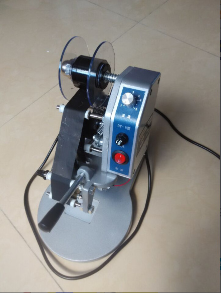 手動直熱式色帶打碼機DK100生產(chǎn)日期數(shù)字銅字碼DY-8色帶打碼機器