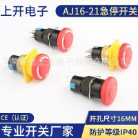 AJ16-21蘑菇按鈕急停開關(guān) 旋轉(zhuǎn)式緊停 開孔直徑十六STOP電梯停止