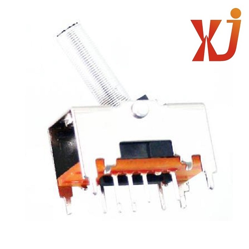 圓柄搖擺開關(guān)8腳 搖擺3檔撥動(dòng)開關(guān)2P3T 插件3檔搖擺開關(guān)自復(fù)位