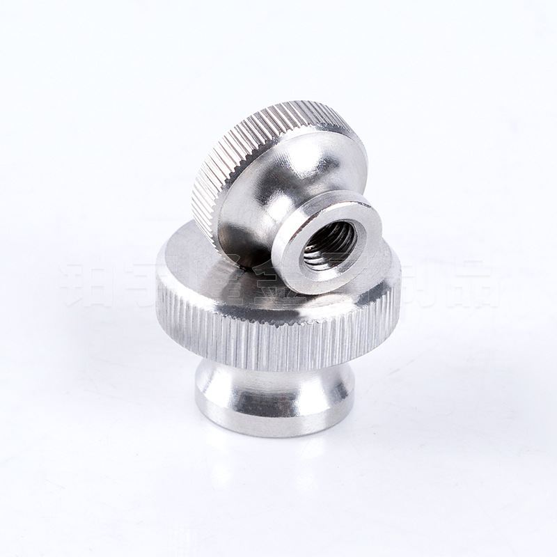 304不銹鋼GB806滾花螺母手?jǐn)Q螺母盲孔通孔螺帽M3至M16