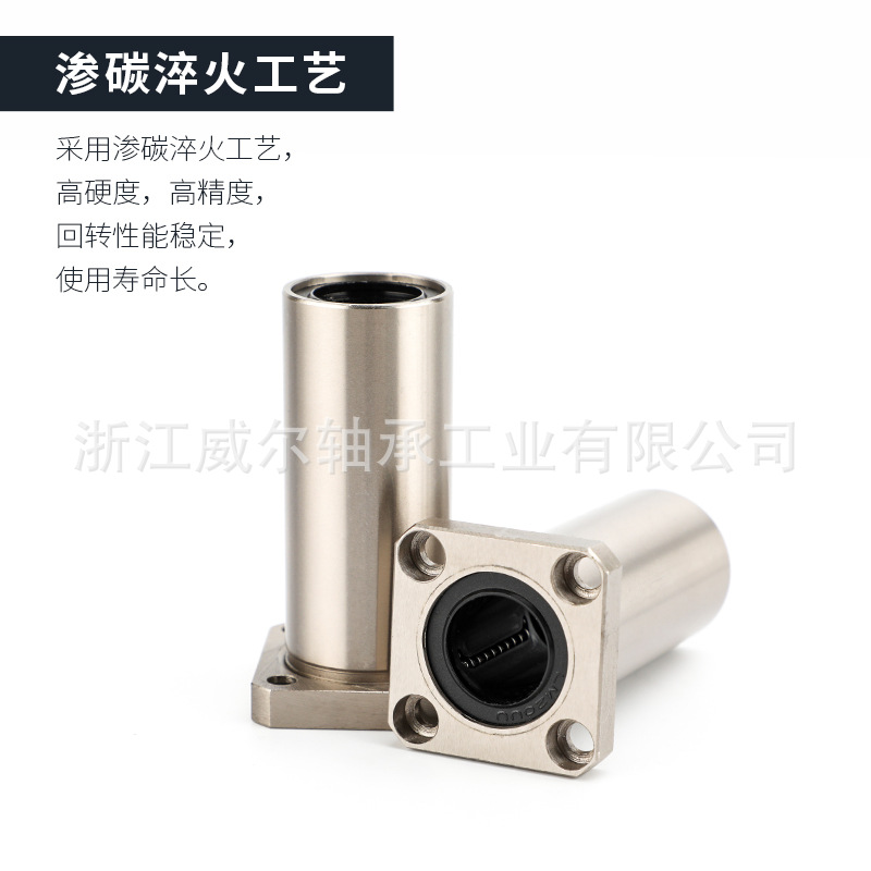 口罩機配件 電鍍法蘭直線軸承 LMK20.25LUU 可電鍍 螺紋式法蘭