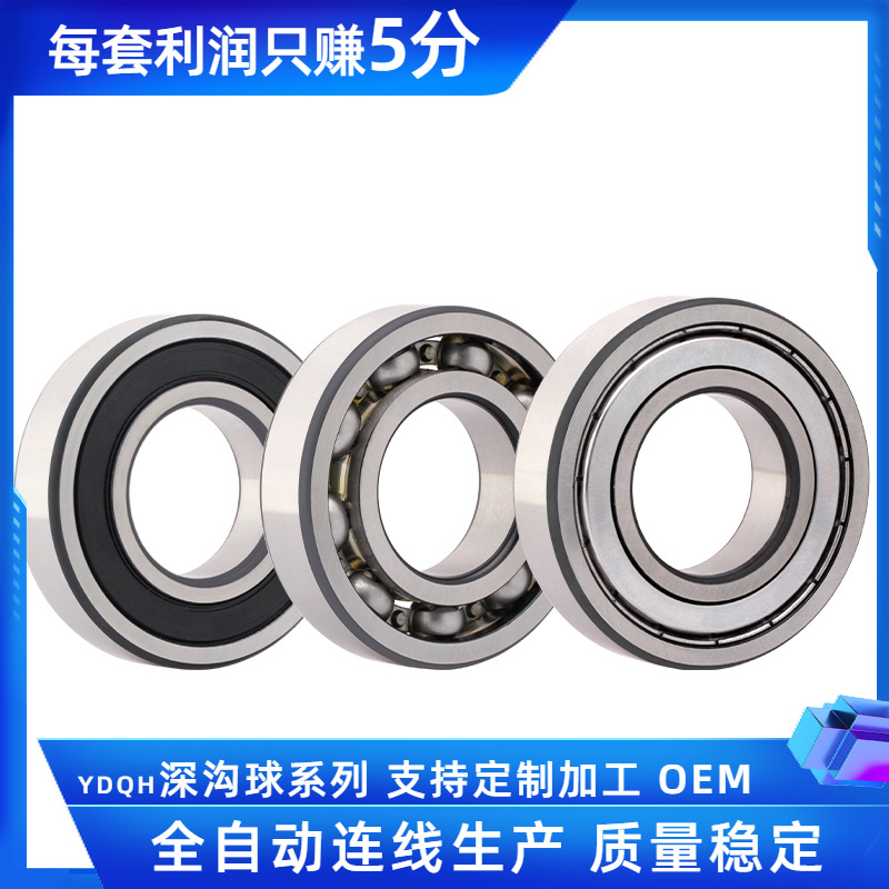 深溝球軸承廠供應(yīng)6303 6304 6305 6306 6307 2RS RS ZZ電 機(jī)軸承