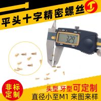 微型螺絲 定制PA小精密自攻黃銅圓盤頭十字微型螺絲