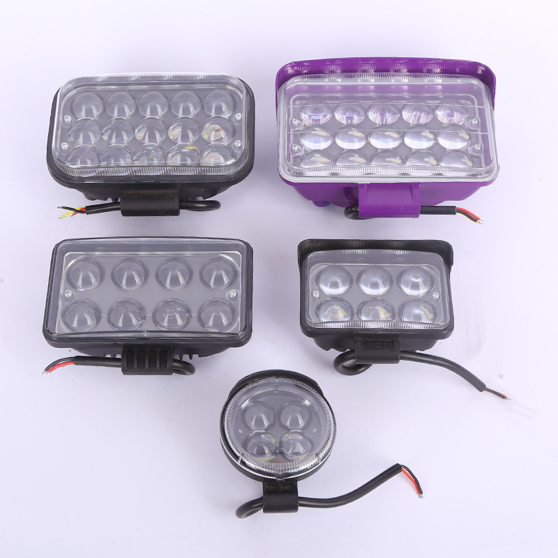 led大視野射燈超亮透鏡前照燈12v24v摩托車(chē)汽車(chē)貨車(chē)大燈倒車(chē)燈