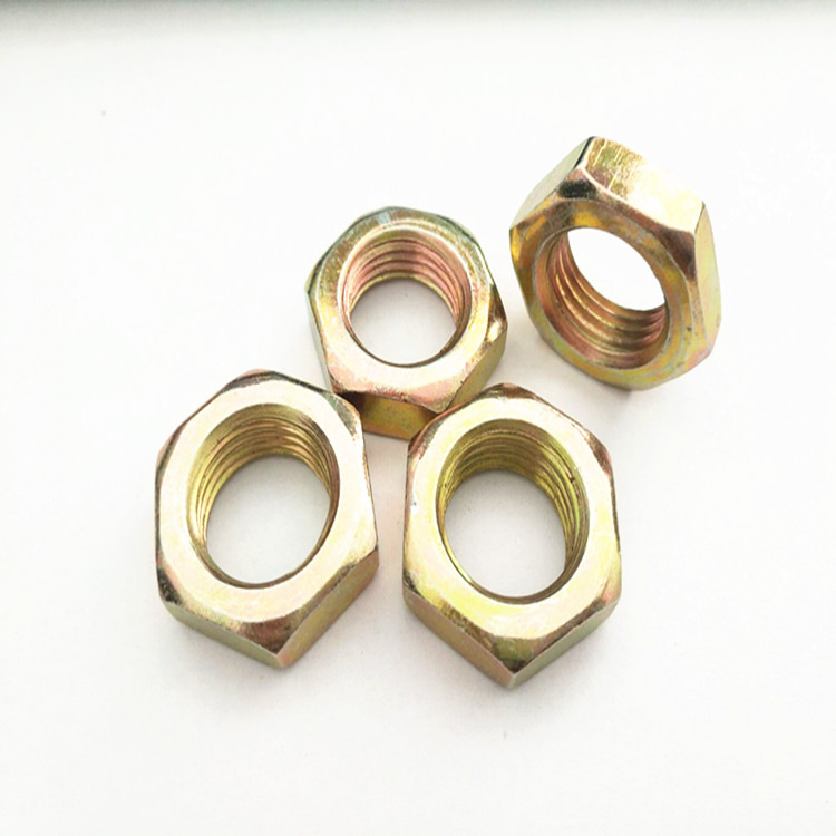 現(xiàn)貨供應(yīng)6172M16薄型六角螺母 彩鋅螺母
