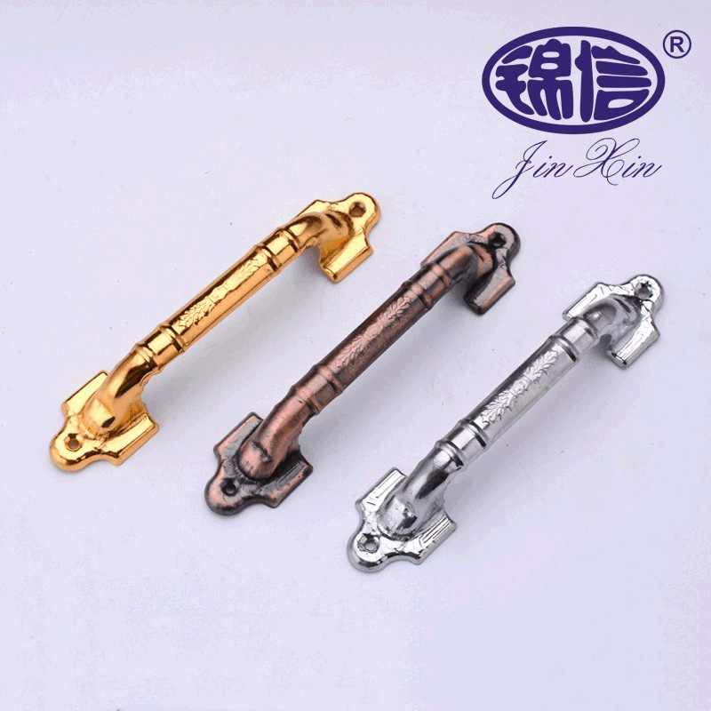 歐式新款式電鍍紅古拉手銀色古銅鐵拉手門窗拉手抽屜拉手櫥窗拉手