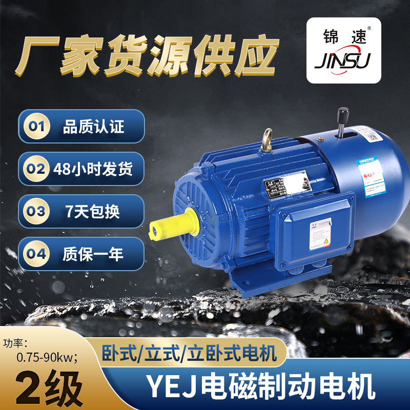 2極YEJ電磁制動(dòng)電機(jī)0.75千瓦-90千瓦電動(dòng)機(jī) 380V異步電機(jī)全銅線圈
