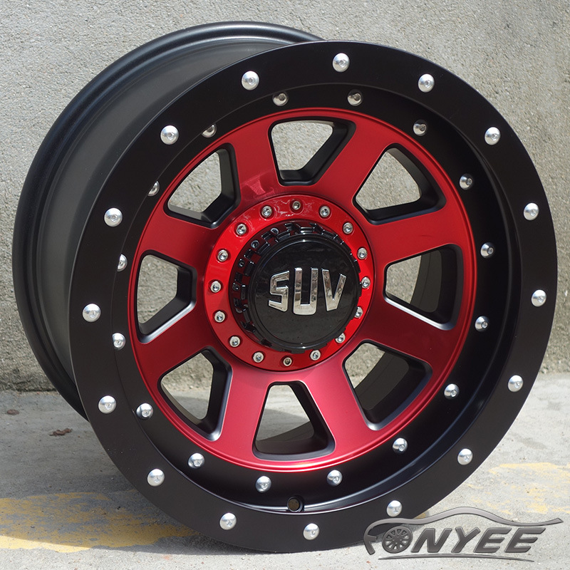 17寸汽車輪轂越野改裝鋁合金鋼圈適用坦克300長城炮北京BJ40風(fēng)翼