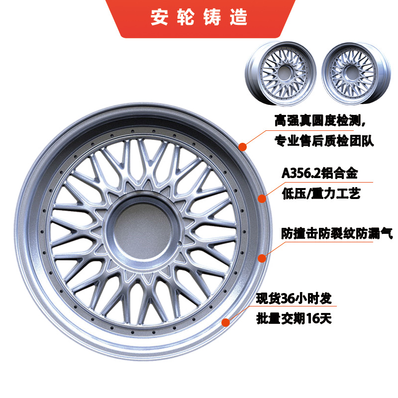 適配BBS同款凌渡思域飛度甲殼蟲(chóng)傳祺胎齡鋁鋼圈改裝鋁合金X5