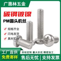 鍍鎳PM圓頭螺絲十字螺絲釘電器盤頭機(jī)絲螺釘微型迷你電子小螺絲M3