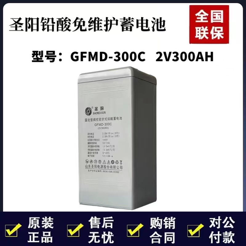 圣陽(yáng)鉛酸蓄電池2v300AH GFMD-300C通信基站 光伏系統(tǒng)電廠 直 流屏