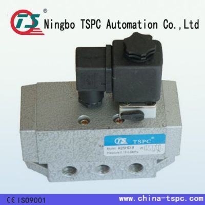 電磁閥滑柱式K25DH-8二位五通氣動換向閥2分G1/4