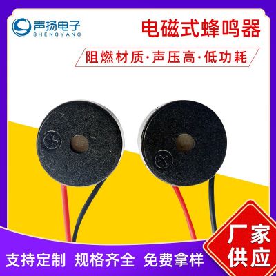 廠家批發(fā)蜂鳴器 12075-12095直流引線蜂鳴器 電磁式蜂鳴器