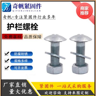 高速專用護欄螺絲 熱鍍鋅橋梁防盜螺栓 AB防盜護蘭絲 奇帆現(xiàn)貨