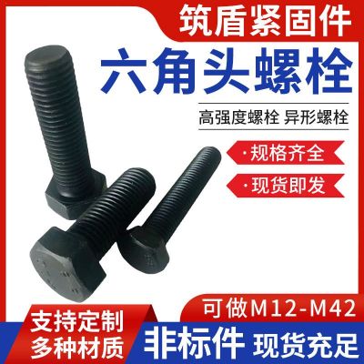 8.8級(jí)外六角螺栓 加長全牙半牙高強(qiáng)度螺絲定 制加長六角螺栓定 制