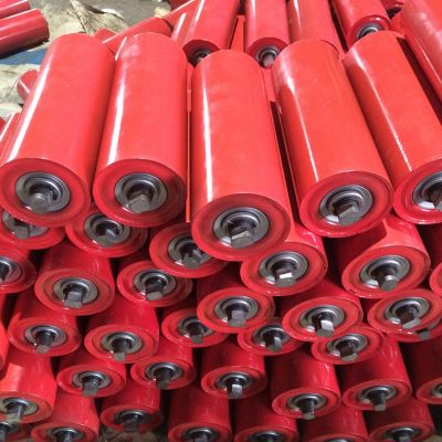 礦用輸送機(jī)緩沖 托輥輸送帶 平行托輥烤漆重型槽型托輥礦用托輥