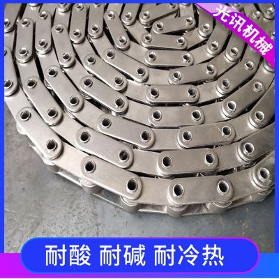 廠家304不銹鋼鏈傳動(dòng)用雙節(jié)距滾子鏈 38.1雙節(jié)距空心鏈鏈條