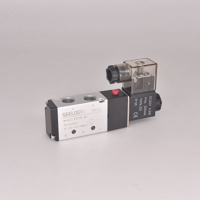 廠家供應(yīng)24v220v二位五通控制閥4V210-08/4V320-10氣動(dòng)電磁閥
