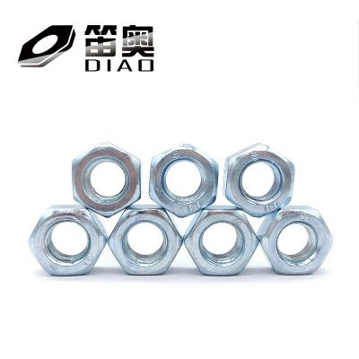六角螺母碳鋼4.8級8.8級鍍鋅螺帽螺絲帽M2M2.5M3M4M5M6M8-M24GB52