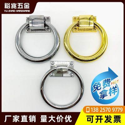 現(xiàn)代簡約家具拉手亮銀色單孔抽屜門把手衣柜圓環(huán)吊環(huán)拉手五金配件
