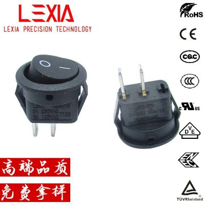 高品質(zhì)KCD1船型開關(guān) φ16.5mm二檔二腳上圓下方翹板按鈕開關(guān) 環(huán)保