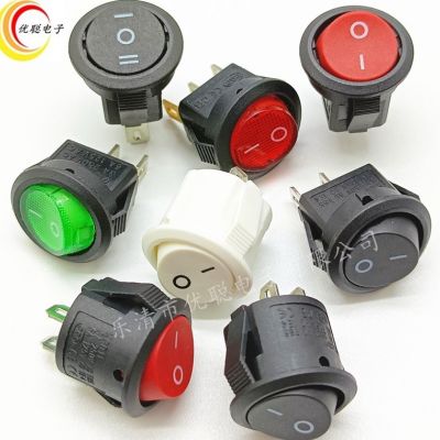 特小圓kcd11船型開關(guān)兩檔2檔2腳3腳開孔15MM臺燈電風(fēng)扇電源小開關(guān)