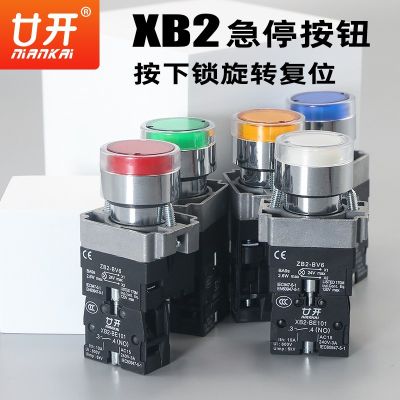 上海廿開帶燈平頭按鈕開關(guān) XB2-BW3361 AC220V復(fù)位1常開XB2-BE101
