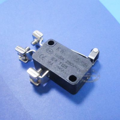 三腳帶螺絲銀點大電流行程開關(guān) 帶滾輪輕力度水壓微動開關(guān)KW7-6