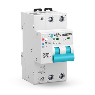 涂鴉2P WIFI計量斷路器智能生活遙控自動無線斷路器重合 閘開關63A