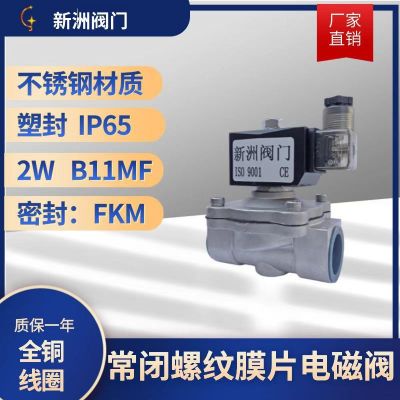 不銹鋼電磁閥 2S-160-15 進(jìn)水電磁閥 新洲電磁閥 B11MN常閉式電