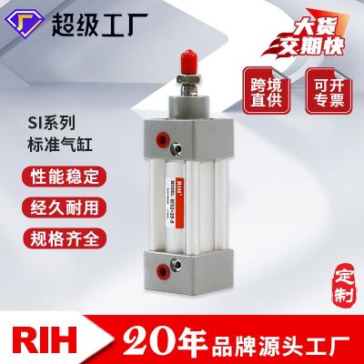 RIH瑞亨SI氣缸 亞德客型標準氣缸 活塞式SI氣缸 氣動方形氣缸定做