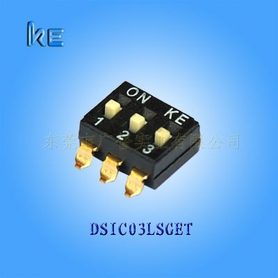 正宗臺灣KE品牌原廠直銷3P貼片撥碼開關(guān)環(huán)保耐高溫DSIC03LSGET